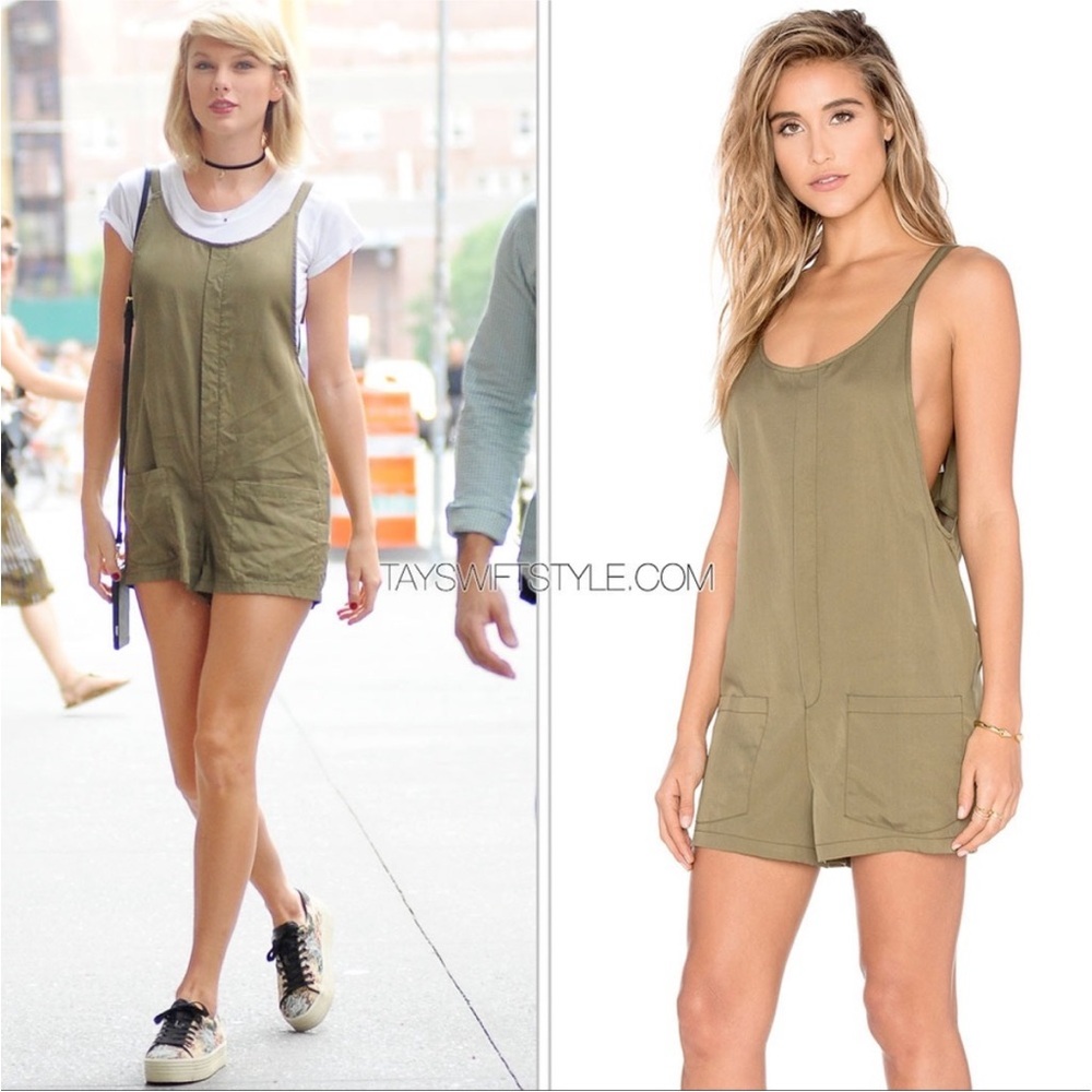 Bishop + Young Gracie Romper in Olive size Medium as seen on Taylor Swift
